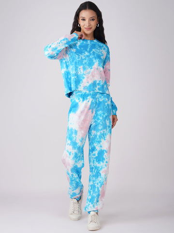 Women's Aqua with Pastel Pink Coords