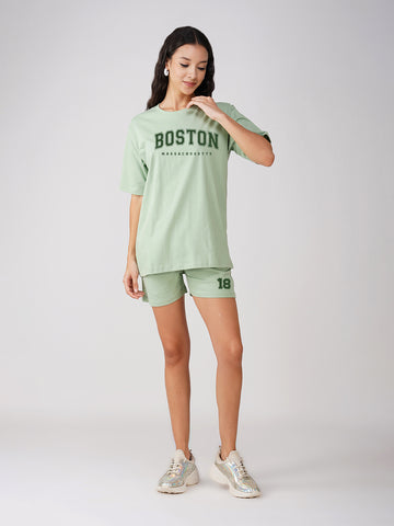 Women Shorts Set Boston